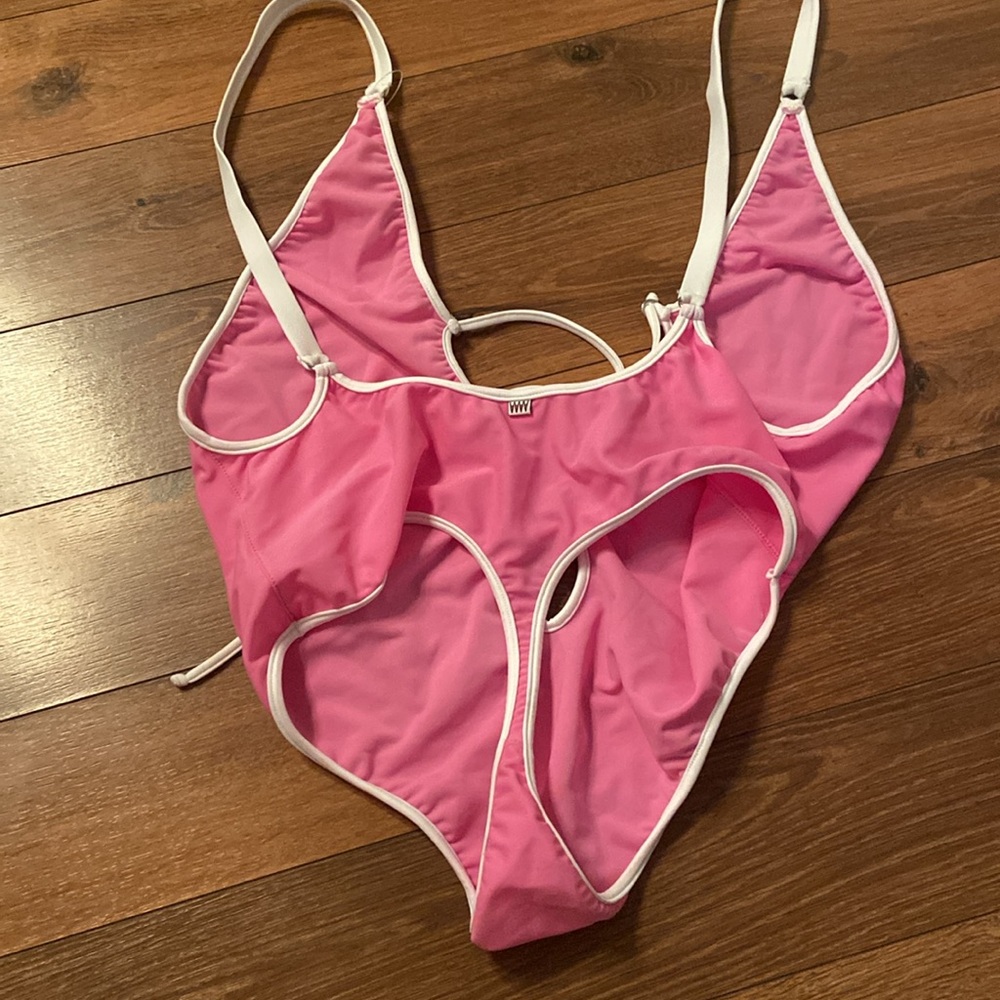 Wicked Weasel one piece bikini - strawberries and cream.